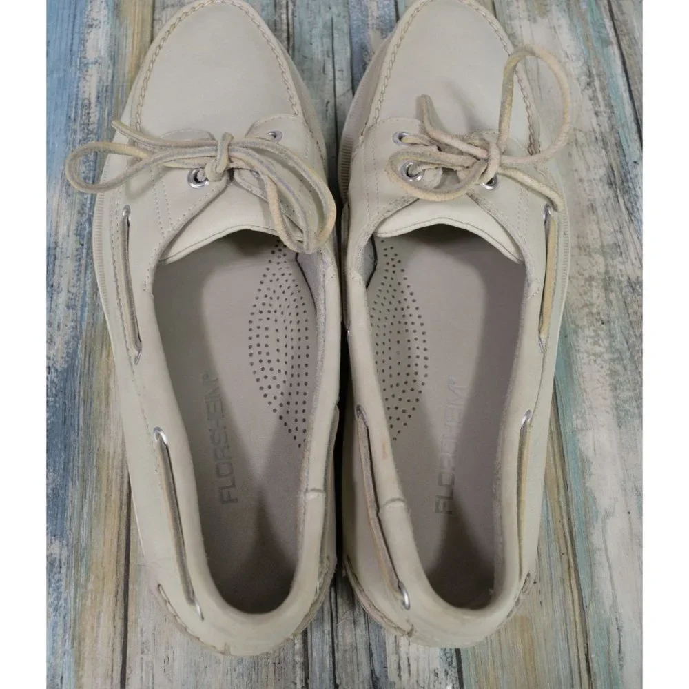 Florsheim Men's Leather Boat Shoes Size 11 Sneaker Moccasins